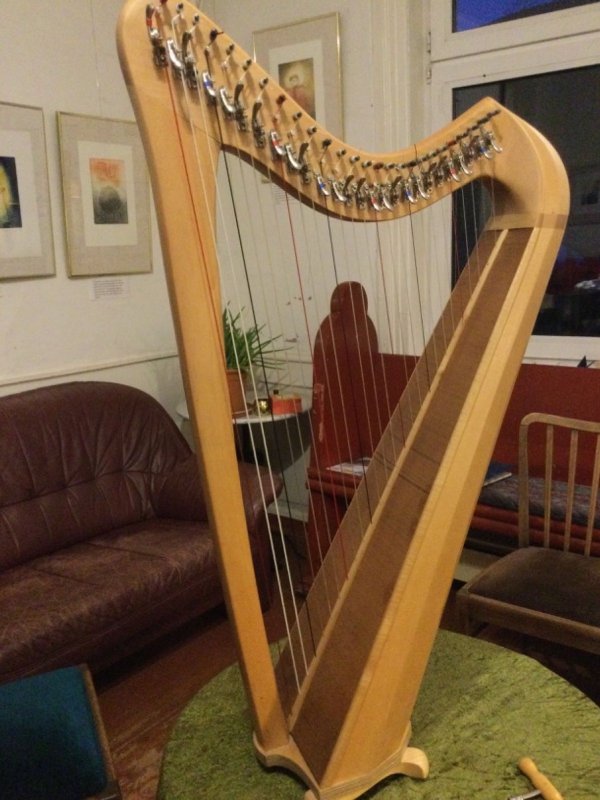 Ansicht Keltische Harfe F. Sievert/H. Schupp